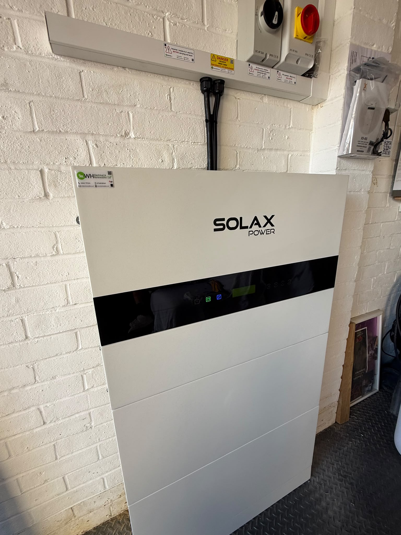 SolaX Power battery storage system with neat electrical containment