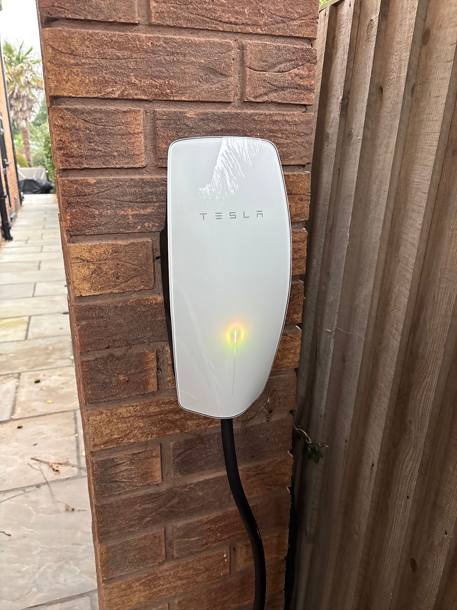 Tesla home EV charger installed by WH Renewables