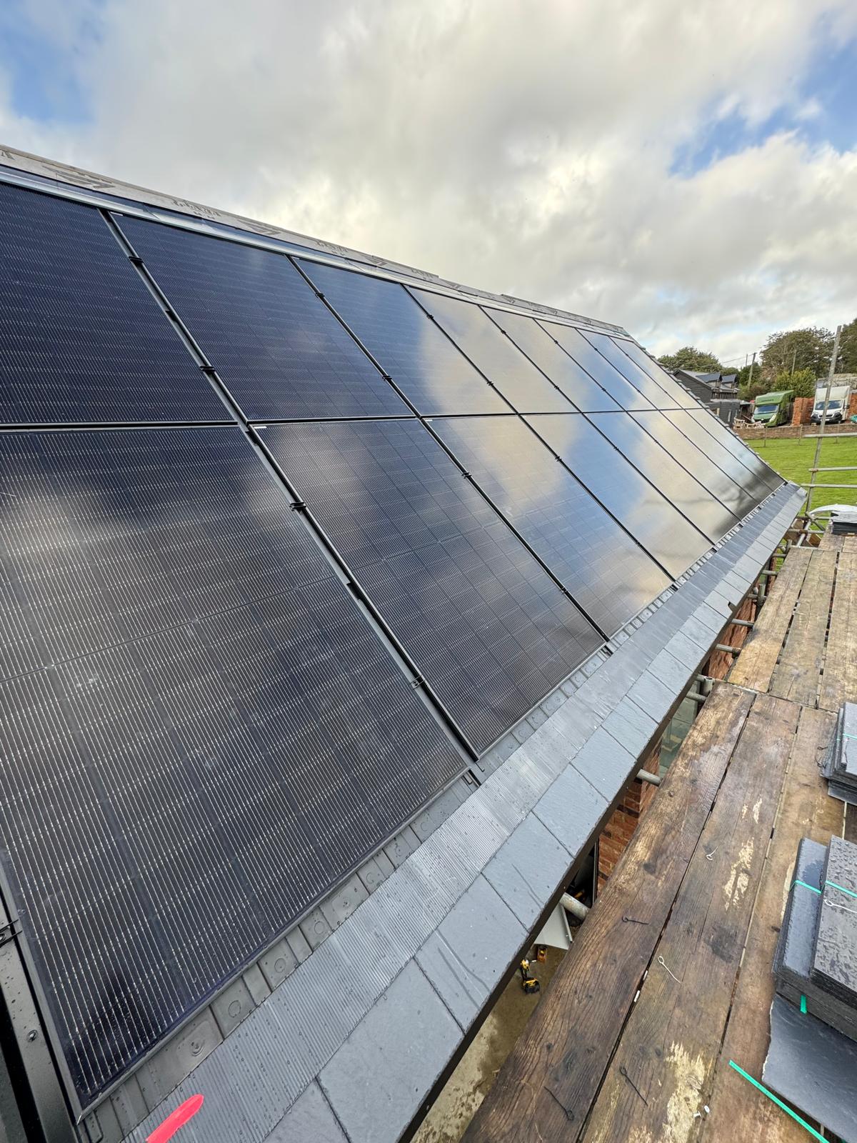 Solar panel installation completed by WH Renewables in Kent